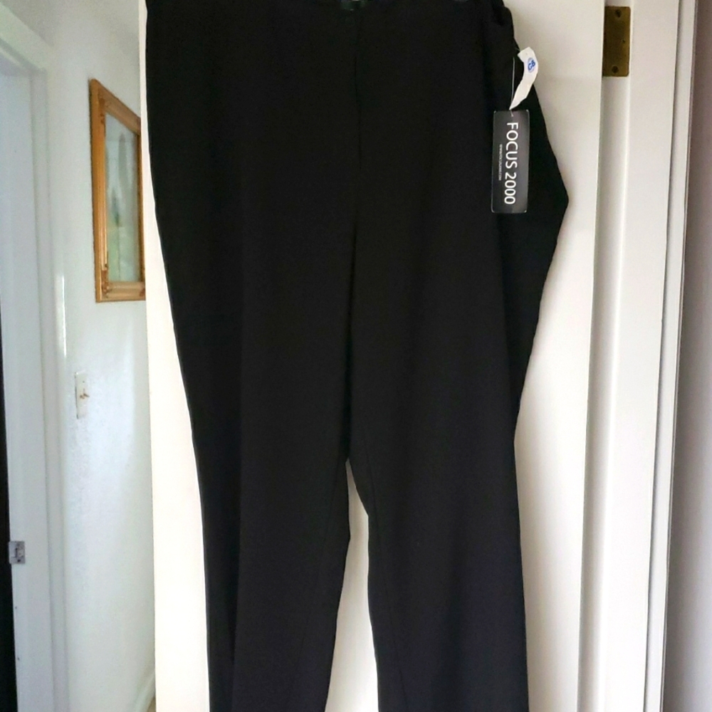 Focus 2000 Black Straight Leg PantsNWT